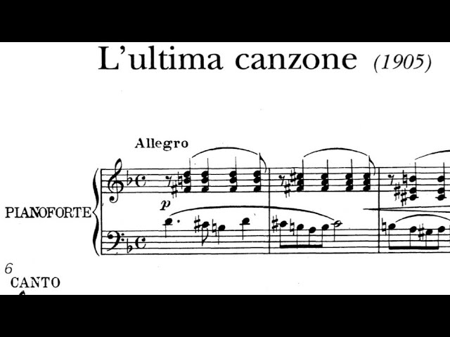 L’ultima canzone (F.P. Tosti) Piano Accompaniment _ Karaoke