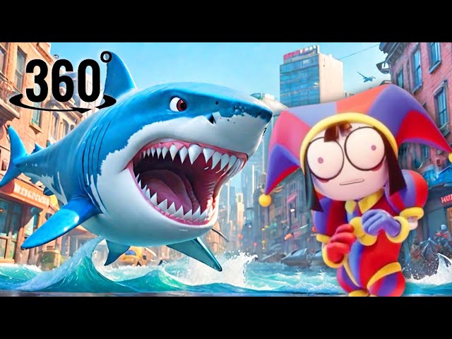 SHARKS vs. POMNI: INSANE GTA 360 BATTLE!