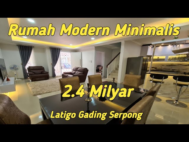 Rumah Modern Minimalis di Gading Serpong Cluster Latigo Village