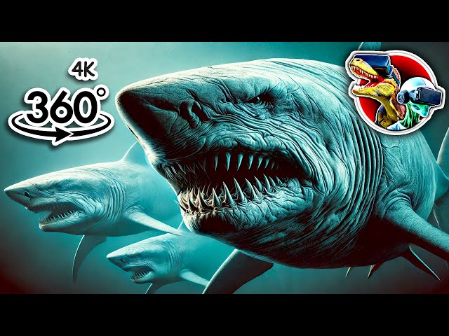 360 Sharks Size Comparison | 360 Video 4k