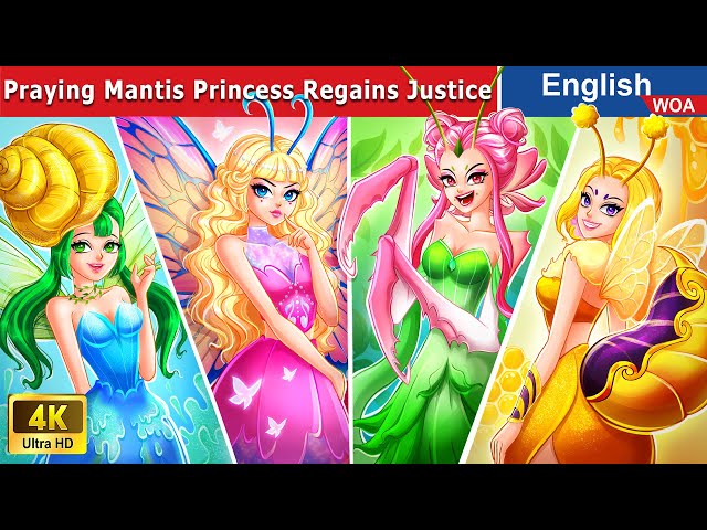 Praying Mantis Princess Regains Justice 👸🪲 Princess Story 🌛 Fairy Tales ‪@WOAFairyTalesEnglish