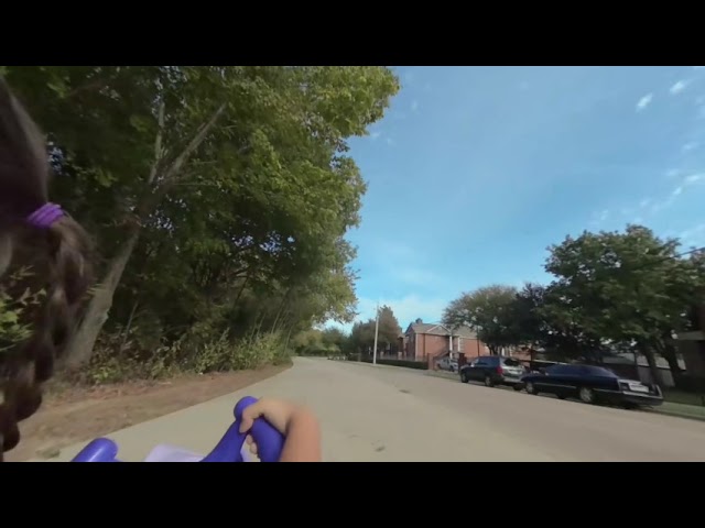 driving through the park in vr180