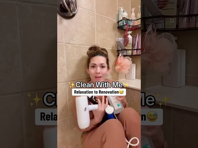 Filthy Shower Clean With Me Motivation🧼 #cleaningmotivation #cleanwithme