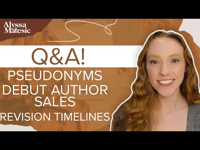 Should you write under a pseudonym?