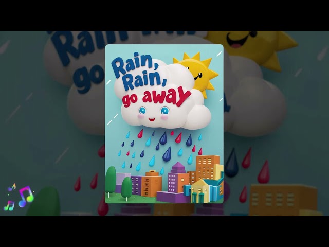 🌧️ Rain, Rain, Go Away | Rain Rain Go Away | Nursery Rhyme With Lyrics | Kids Song - BabyMelon 🌧️