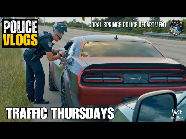 POLICE VLOGS - TRAFFIC THURSDAYS (Aggressive Driving Unit) Coral Springs Police Department