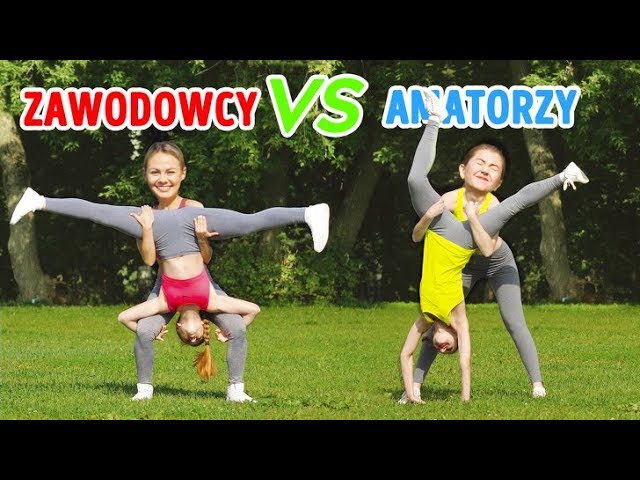 ARCYTRUDNE WYZWANIE AKROBATYCZNE! Zawodowcy vs Amatorzy Kręcą Kołem || Sztuczki Gimnastyczne