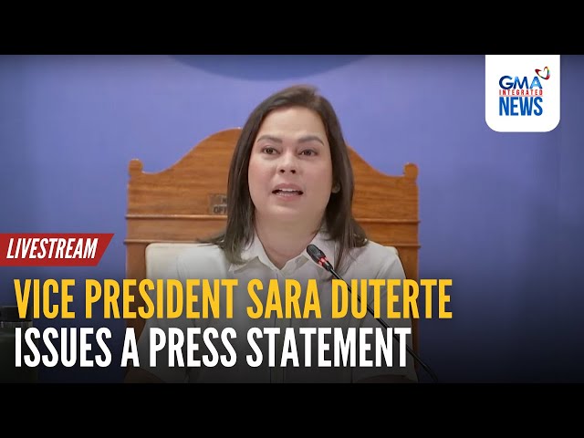 LIVE: VP Sara Duterte holds a press conference (Feb. 7, 2025) | GMA Integrated News - Replay