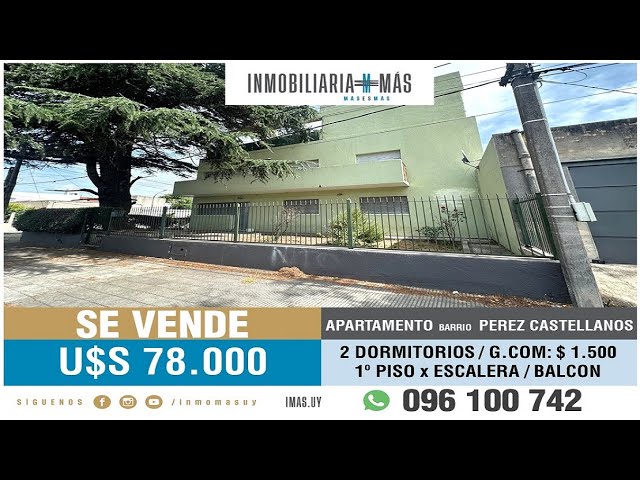 En Venta: Apartamento de 2 Dormitorios | Perez Castellanos