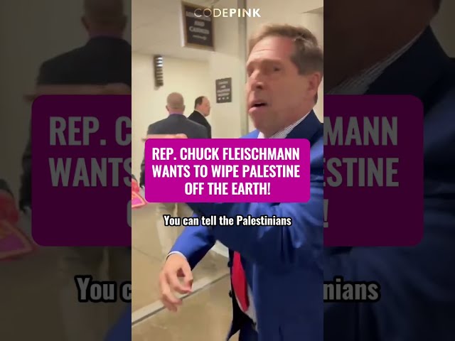 Congressman Chuck Fleischmann says "Goodbye to Palestine"