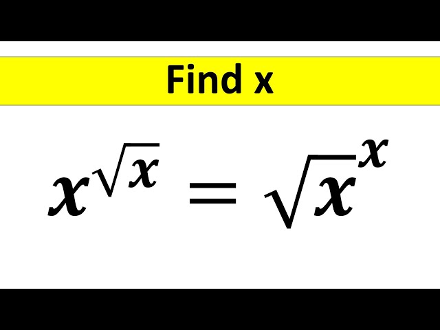 A Nice Algebra Math Question || Math Olympiad |Find the Value of X || How to Solve @TheMathScholar23