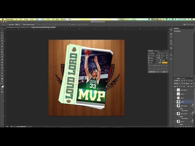 Watch me create a mixtape cover in Adobe Photoshop