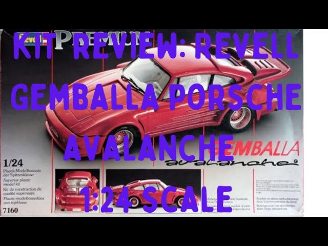 ENG Kit Review: Revell Premium Porsche Gemballa Avalanche 1:24 vintage kit (1988) ENGLISH