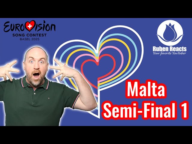 RUBEN REACTS LIVESTREAM | Malta 2025 | Semi-Final 1 #eurovision #maltaeurovision  #esc2025 #malta 🌸