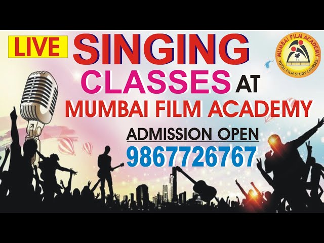 Live Singing Classes at Mumbai Film Academy for training in Classical and Playback Singing.