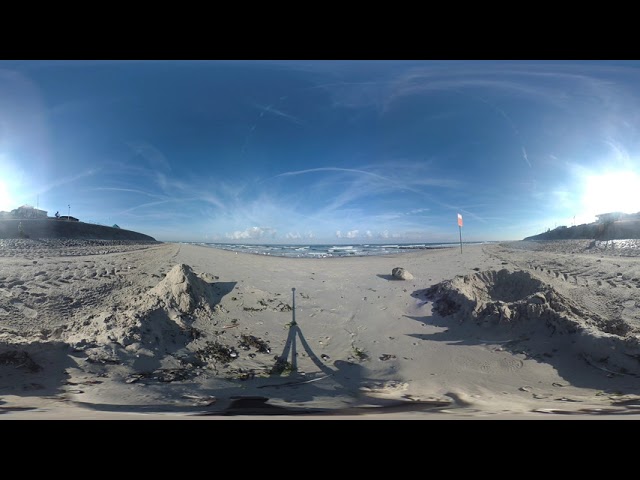 360° VR Beach Germany Norderney, Morning Meditation in the Summer Relaxation Music #vrbeach