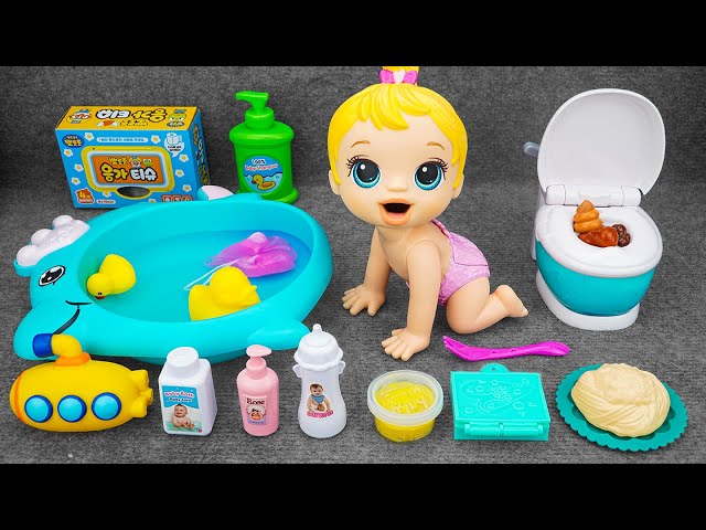 78 Minutes Satisfying with Unboxing Cute Baby Bathtub Playset, Funny Toilet  | Review Toy ASMR