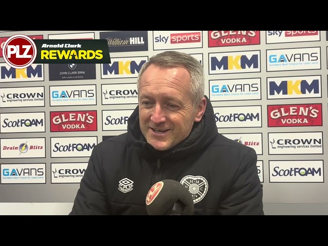 Neil Critchley reacts to Hearts dominant display against Dundee