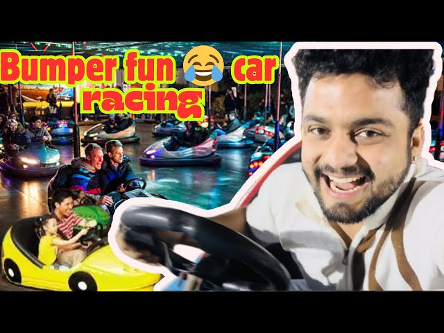 Masti 😂bumper car racing | tum bhi try krna 🤣 #comedy #husbandwifecomedy #poojamaheshsoni