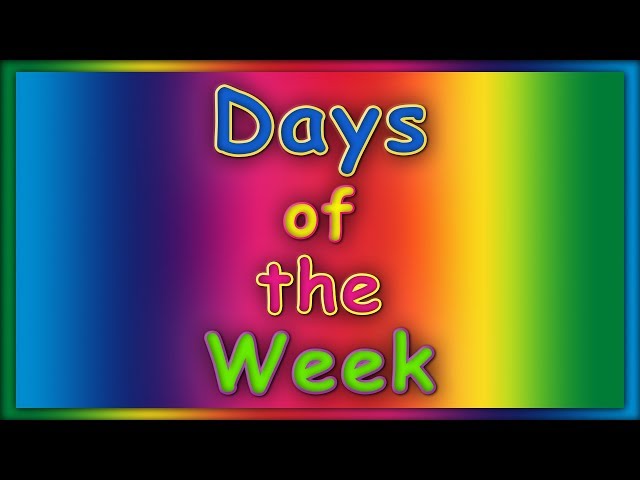 Days of the Week Song | ABC Baby Songs | Learn Days of the Week