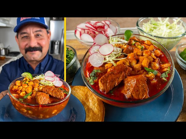 How to Make POZOLE ROJO like the best Mexican Restaurants (Authentic Recipe for Red Pork Pozole)