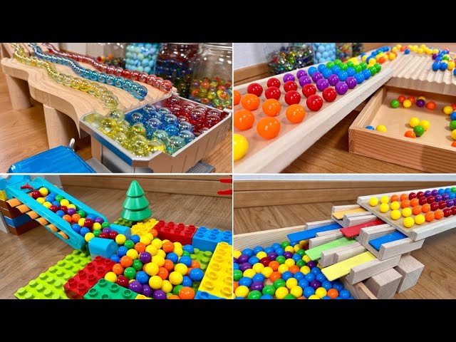 Marble Run ASMR ♫ Marble Pack Rail & HABA Slope ♪ Play popular marble videos continuously