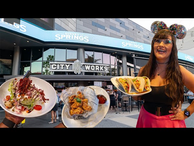 City Works NEW MENU 🍻 Disney Springs food review 2025