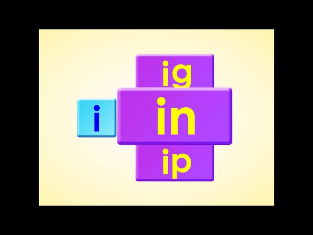 -ig, -in, -ip l Short Vowel i l Word Chant l Phonics Monster