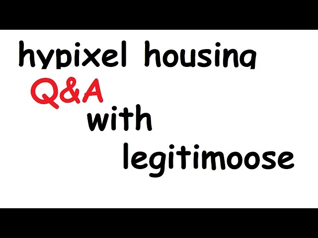 1ST STREAM!!! MEET THE MOOSE - Hypixel Housing/Q&A