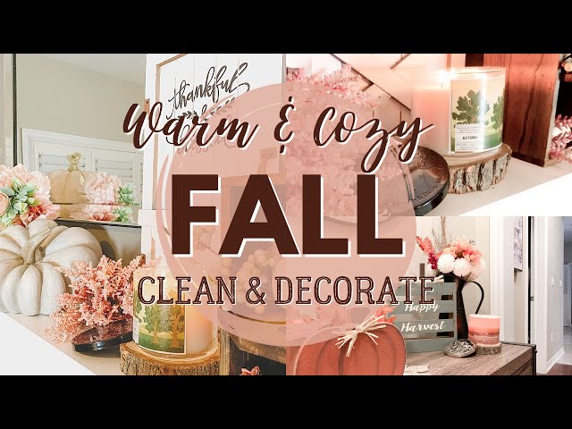 WARM AND COZY FALL SEASON CLEAN & DECORATE WITH ME | GETTING THE FALL SEASON VIBES IN THE HOUSE