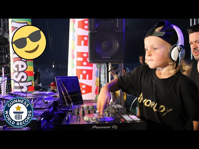 World's youngest DJ performs to HUGE crowd!