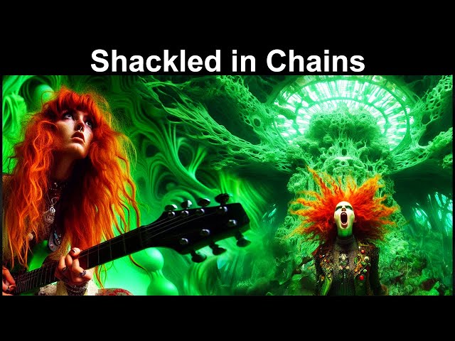 Shackled in Chains - an AI Indie Rock Performance in the Colory/  VR Metaverse