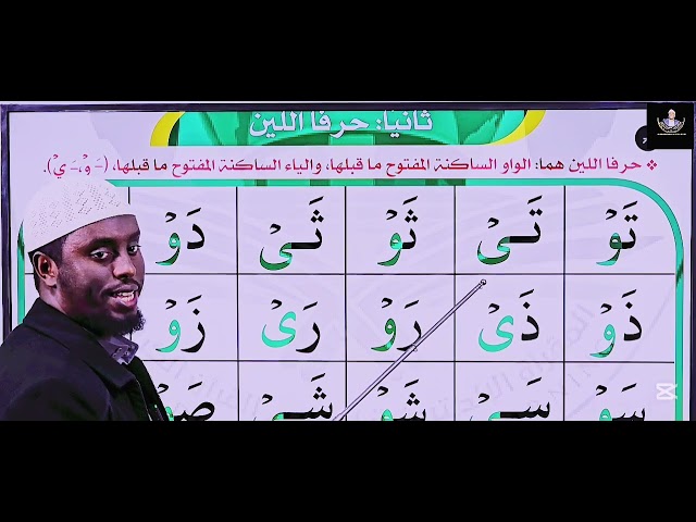 Qubee lamaan Liin.           القاعدة الذهبية  حرفا اللين