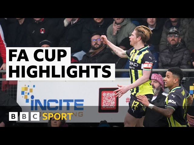 De Bruyne saves Man City from FA Cup upset | BBC Sport