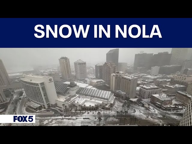 LIVE WEATHER CAMS: Snow in New Orleans | FOX 5 DC