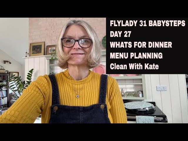 Flylady 31 Baby Steps 2025 Day 27-Menu Planning #mealplanning #flyladysystem #menuplanning #flylady