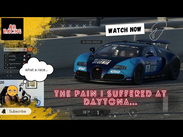 Unbelievable Struggle at Daytona! Can the Bugatti Veyron Survive GT7’s Toughest Race?