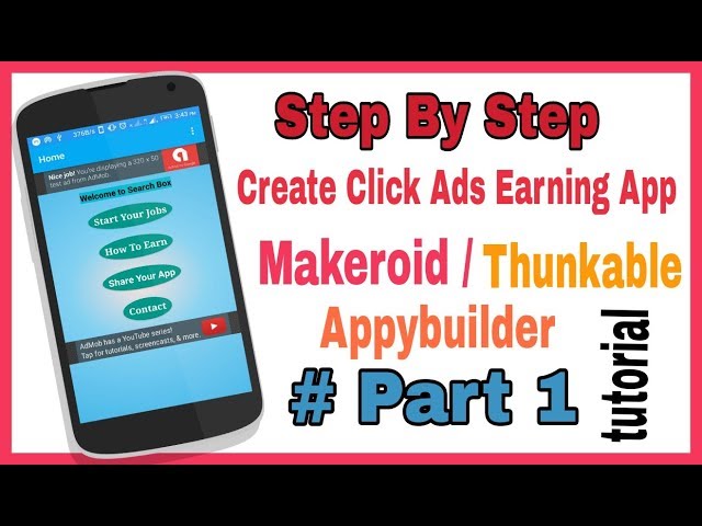 Ads pe click hone ke baad hi task aage bare Earning app | Makeroid tutorial in Hindi | Part 1