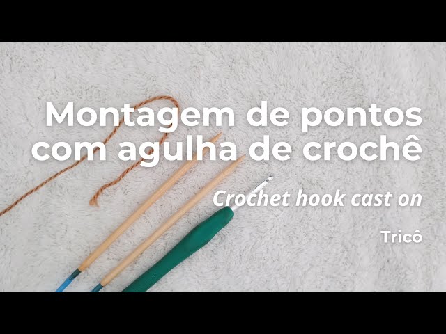 Cast on Knit stitches with crochet hook | Knitting for Beginners | Knitting Lessons | Knit