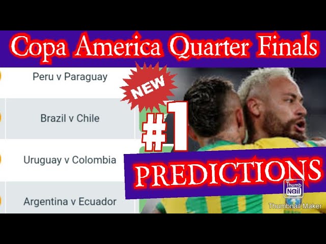 2021 Copa America Quarter Finals Prediction|Argentina vs Ecuador,Uruguay vs Colombia,Prediction