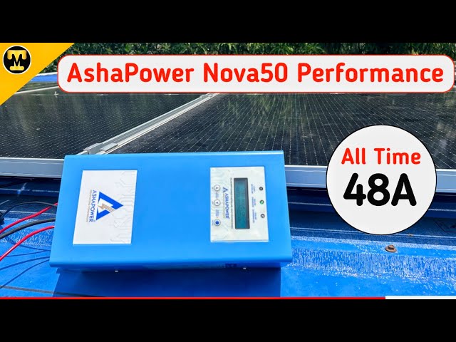 ASHAPOWER®️ NOVA-50 Solar MPPT Charge Controller Amp Test 12/24 Volt