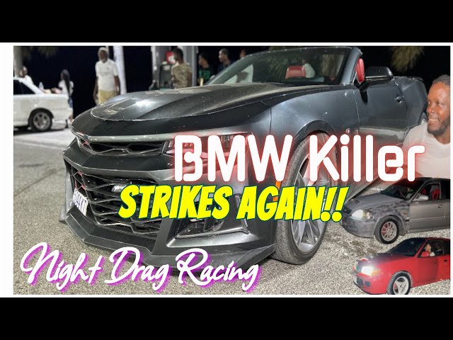 BMW Killer Strikes Again!! (Night Drag Racing)