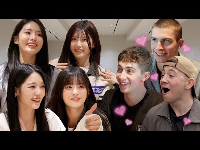 British College Students get SHY in front of K-POP Girl Group fromis_9!!