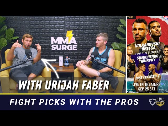 UFC 266 Fight Predictions with Urijah Faber | Fight Picks with the PROS!