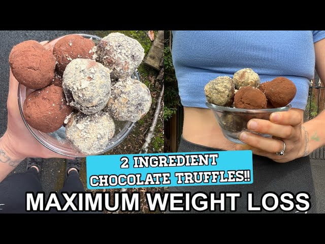 🔥2 Ingredient Chocolate Truffles (vegan & starch solution) / Made using Plantain