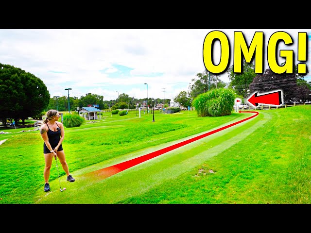 Elisha Got a Hole in One at the HARDEST Putting Course We've Ever Seen!