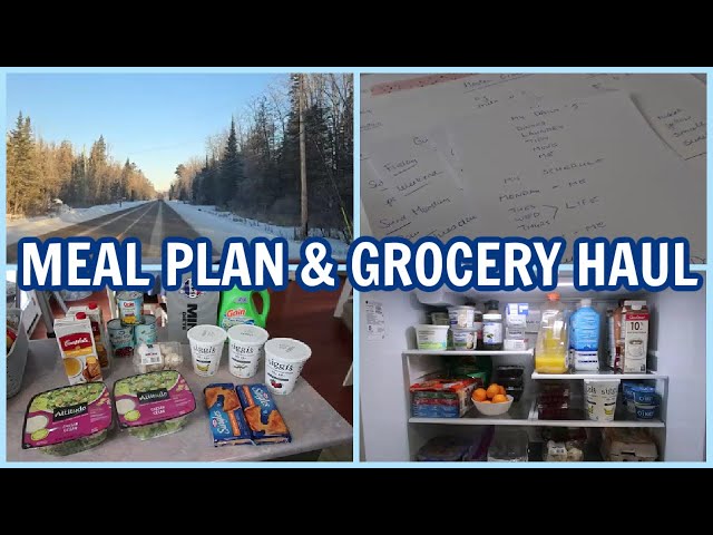 MEAL PLAN & GROCERY HAUL - ESTABLISHING ROUTINE - GETTING ORGANIZED IN 2025