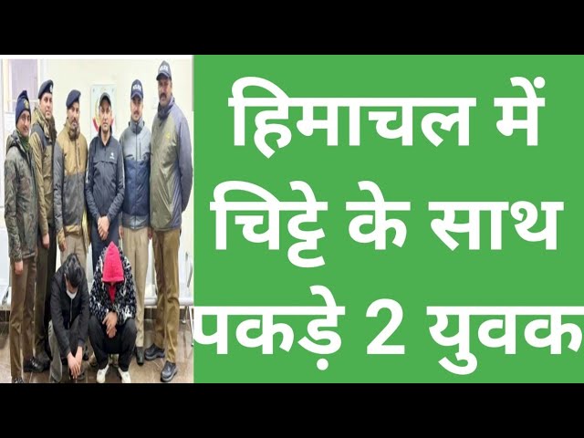 हिमाचल में चिट्टे के साथ पकड़े 2 युवक, Himachal Pradesh Breaking News