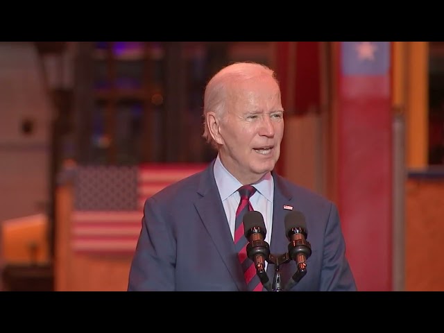 Biden visits Philly shipyard as he courts organized labor and pushes green jobs