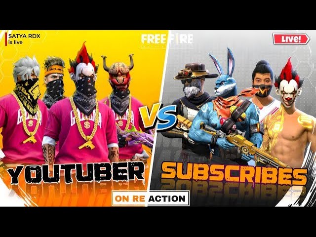 🔴FREE FIRE LIVE🔴1VS2 GUILD TEST REACTOIN 😱👽 #freefirelive #satyardxlive #guildtestlive #gyangaming